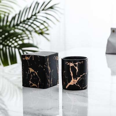 China TOONEW Factory Custom Private Label Birthdays White Marble Glass Candle Gift Set Natural Luxury Soy Wax Scented Candles for sale