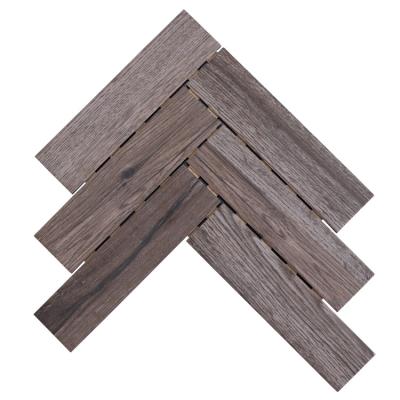 China CLASSIC color ceramic floor wood grain low price herringbone tile for floor tile mural mosaic tiles for craft for sale