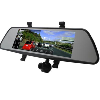 China 8 Inch Russian Bluetooth-enabled Android Mirror Car DVR Hot Saling Wifi Gps System With Three Lens Touch HD 1080p Screen Car Camera for sale