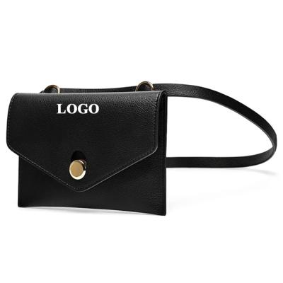 China Custom Logo Water Proof Waterproof Sporty Worthless Bag Pussy Pack Black Leather Waist Bags Cell Phone Bags for sale