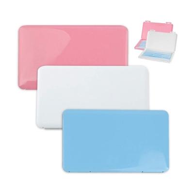 China Portable anti-PO pure case of other wholesale pure color disposable mask white/blue/pink/color pp squareHot green/red mask storage box for sale