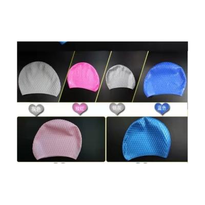 China Protect Your Hair From Damage And Corrosion Caused By Large Disinfectant Bath Cap Personalized Water Design Diving Caps Long Fall Hair Adults To Protect Silicone Swimming Caps for sale