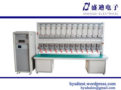 China Single phase kwh Meter test bench with 24 meters capable to test with 12 IEC and 12 ANSI en venta