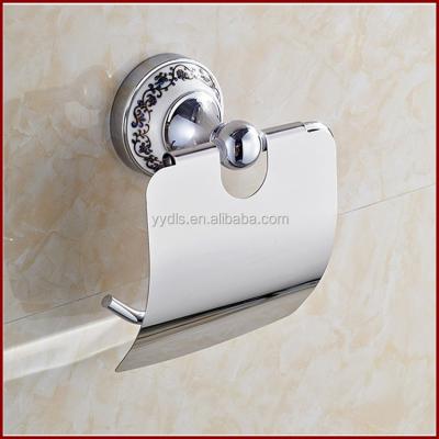 China White Ceramic Metal Toilet Paper Roll Holder Stainless Steel Tissue Paper Holder 1600-5 for sale