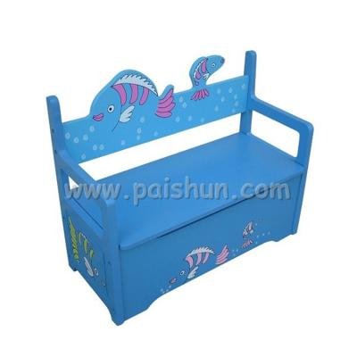 China PAISHUN MDF Wooden Toys Box Kids Furniture for sale