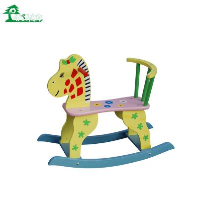 China Modern Design Kids Furniture Rocking Horse Child Eco - Friendly Wood for sale