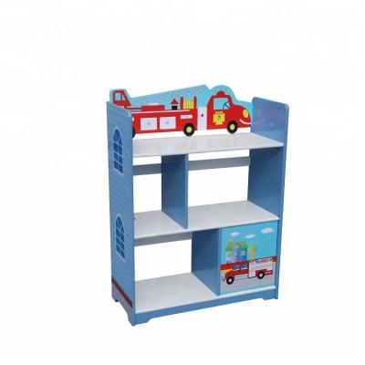 China Eco-friendly Kindergarten Kids Small Baby Modern Design Wooden Case Kids Shelf for sale