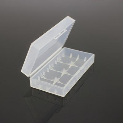 China For Battery Storage PP Clear Plastic Holder Boxes For 2X 18650 Battery Storage Cases for sale