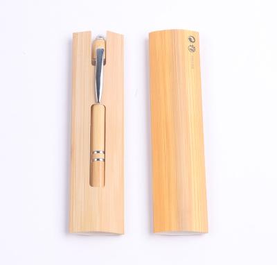 China 2022 Best Agriculture Cheap Bamboo Ballpoint Pen Promotional Gift Set Eco-friendly for sale