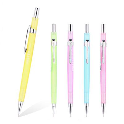 China Custom School Gift Office Student School Stationery China Factory Logo Rainbow Set Light Mechanical Pencil High Quality Promotional Pencil for sale