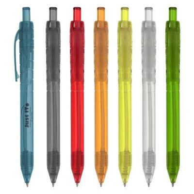 China RPET Triangle Ballpoint Pen Twist Eco Friendly Material Ballpoint Pen With Custom Logo Recycled Eco-Friendly Pen for sale