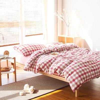 China Chinese Line Disposable Bedding Supplier Simple Design 100%cotton Bed Set for sale