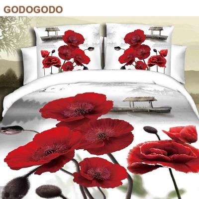 China Disposable Middle Eastern Set Style Queen Size Custom Photo Digital Printing 4Pcs 100% Polyester 3D Bedding for sale