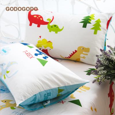 China Disposable Ultra Soft Toddler Kids Bed Pillw Organic Case Kids Cotton Pillow Case Custom Cover for sale