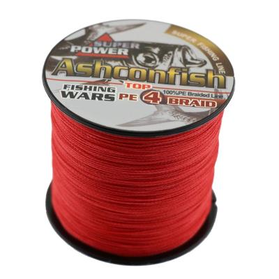 China Super Strength 4,300 Meters 0.1-0.55mm 6 Strands--100 Pound Japanese PE Braided Fishing Line for sale