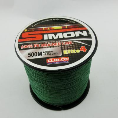 China Super Strength 4,500 Meter Strands PE Braided Fishing Line 6-120LB for sale