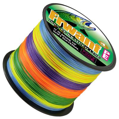 China Corrosion Resistance OEM 6-110LB 4 Tiers 100% PE Braided Fishing Line With 2000M Per Spool for sale