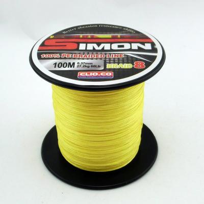 China Super Strength 0.1--1mm 6LB-300 Pound Strands 8 100 Meters PE Braided Fishing Line Big Running Line Colorful Fishing Tackle for sale