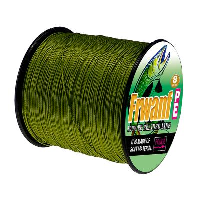 China Abrasion Resistance 100M 6LB-300LB 8 Strands Braided Line Fishing Line Multifilament Fishing PE Line for sale