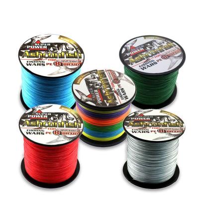 China Super Strength 0.1--1 Mm 500M 8 Strands 6 LB-300 Pounds Current Hot Sale Large PE Braided Fishing Line for sale