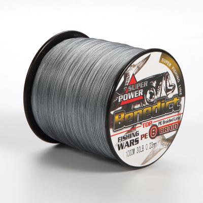 China Super Strength Super Strength 8 Strands 1000 Meters 0.10-1mm 6LB--300LB PE Braid Fishing Line for sale