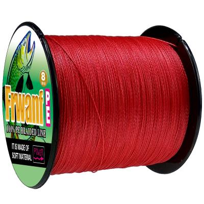 China Super Strength 2000mts UHMWPE Fiber Weaving 8 Strands PE Braided Fishing Twine Lines for sale