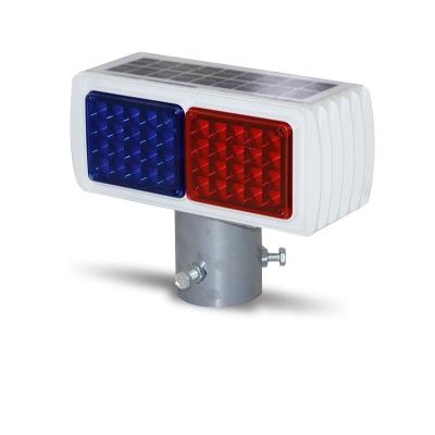 China Traffic Safety Led Warning Lights Hot-selling Roadside Red and Blue Double Sided Flash LED Solar Warning Lights for sale