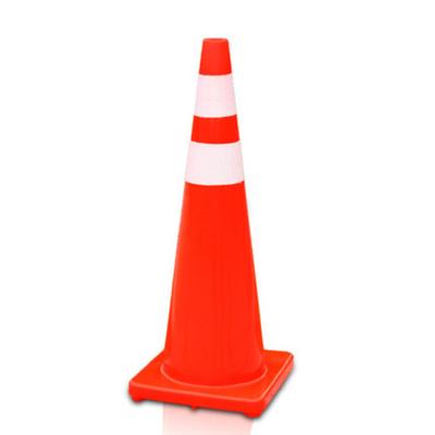 China High Quality Safety Durable Pavement PVC 90Cm Reflective Soft Orange Road Cone for sale