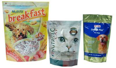 China 500g plastic dog  packaging bag foil lined stand up ziplock pet dog food pouches for sale