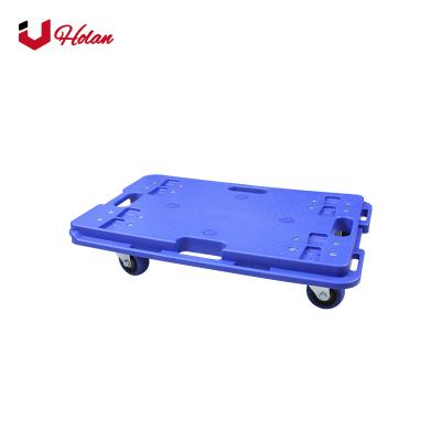 China Plastic Tools Uholan WGL-150 Platform Connecting Dolley Cart Plastic Four Swivel Wheels Capacity 150KG for sale