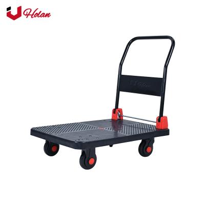 China Uholan BS-300 Platform Tools Plastic Quiet Folding Durable Business Trolley Rubber Wheels for sale