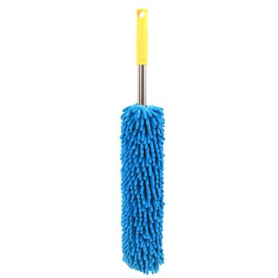 China Sustainable High Quality Stainless Steel Handle Household Cleaning Microfiber Feather Duster for sale