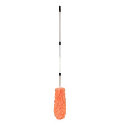 China Best Quality Customizable Color Mosaic Aluminum Handle Feather Duster Extendable Telescopic For Dust Clean for sale