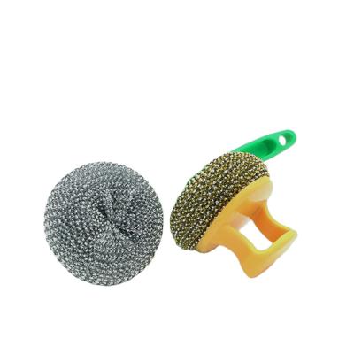 China Cleaning / Scrubbing Low Price Sale Scrubber Ball Kitchen Cleaning Cleaning With Removable Handle for sale