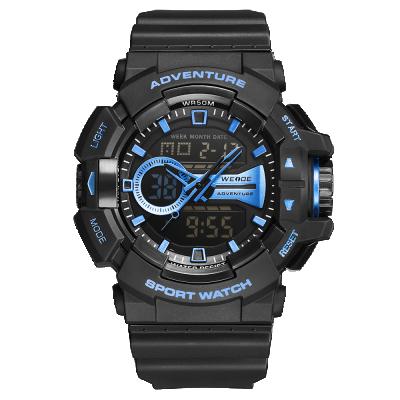 China Hot Selling Alarm Products Wholesale 5 Atmosphere Waterproof High Quality Custom Digital Wristwatches Men Watch for sale