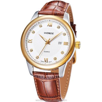 China Water Resistant 2015 WEIDE Fashion Alloy Couple Watch Rose Watches For Men Cheap Gold Bulk Sapphire Wristwatch WG93008 for sale