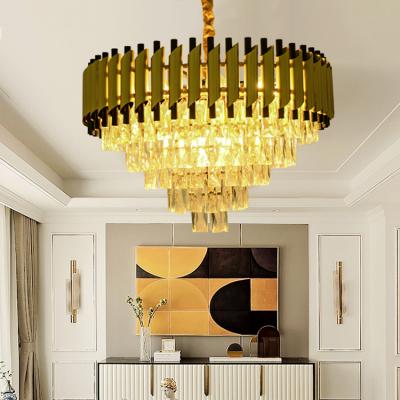 China Beautiful Crystal Customized Made Indoor Hotel High Sale Modern Luxury Gold Chandelier for sale