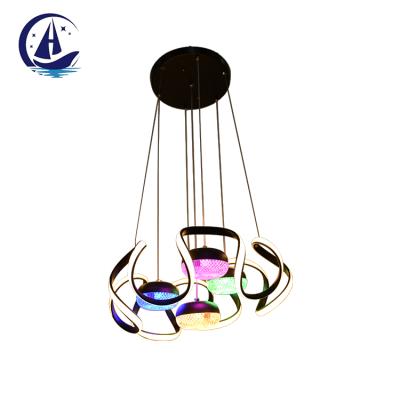 China Beautiful Zhongshan Living Room Decoration Professional Indoor Modern Dining Room LED Chandelier Pendant Light for sale