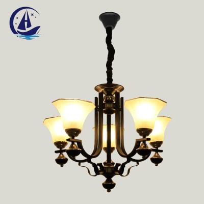 China Beautiful Modern Dining Room Pendant Lighting Iron Glass Crystal Chandelier Pendant Lamp for sale