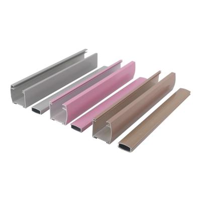 China Contemporary Aluminum Curtain Rail Profile Powder Coated Head Rail For Vertical Blinds for sale