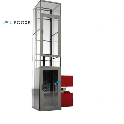 China Modern Safety 350-400kg Hydraulic Fast Load Garage Small Home Open Rig Lift for sale