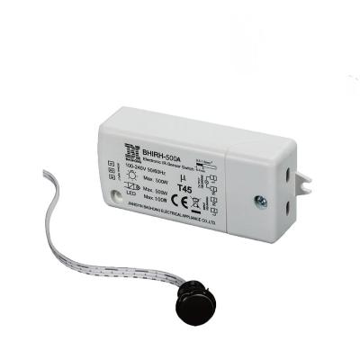 China HoneyFly Patented Infrared Switch BHIRH-500A 500W 100-240V (Max.70W Sensor for LED) Lamp Switch Hand Wave Switch 5-10CM CE BHIRH-500A for sale