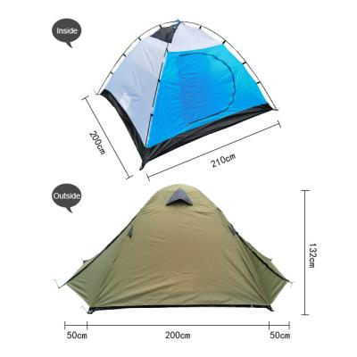 China Extended Pole Type Foldable Fiberglass Camping Tent Outdoor Lightweight Portable Tent for sale