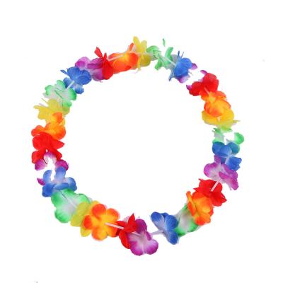 China Stage Costume Garland For Stage Performance Costume Props Wedding Summer Party Decoration Hawaii Leis Flower Necklace Garland for sale