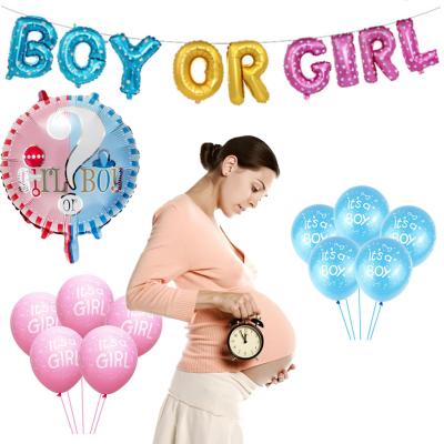 China Gender Theme Party Decoration Boy Or Girl Reveal Party Decoration Balloon Decorations Party Birthday Decorations for sale