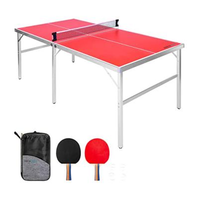 China Portable Wooden Table Tennis TABLE Mini Indoor Sports Kids Desktop Game Ping Pong Set for sale