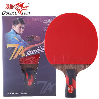 China Wholesale professional wooden table tennis racket ping pong racket hot sale table tennis double fish for sale