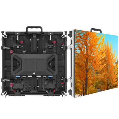 China Die Casting Slim Led Video Cabinet RGB P4.81 Outdoor Stage Background Wall Rental Portable Outdoor Led Display for sale