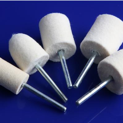 China High Quality Metal Tool Polishing Wool Felt Head/Felt Grinding Sinkers for sale