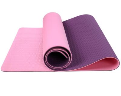 China Eco-friendly Strip Foam Fitness Yoga Kit Twin Color Exercise Yoga Mats for sale